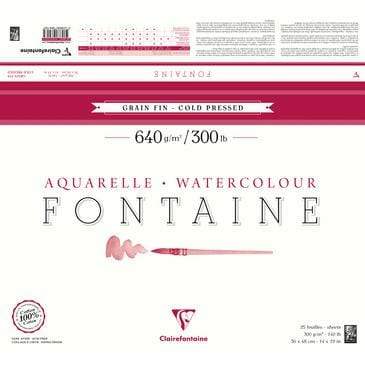 bloc fontaine aquarelle g. fin 600g 10h 36x48cm