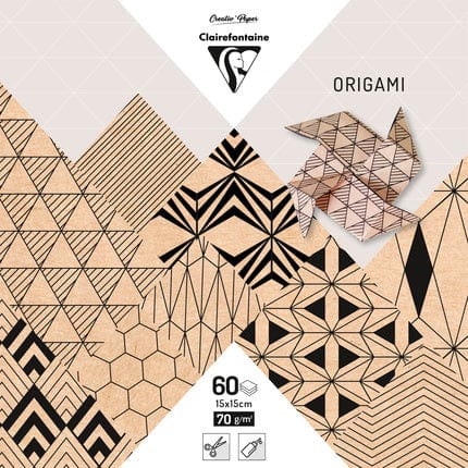 Papel origami 15x15cm 70gr 60 hojas 95350C CLAIRE FONTAINE CENTROARTESANO