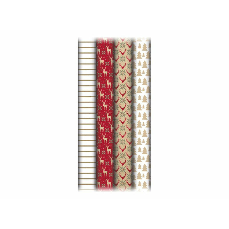 Papel regalo clairefontaine Kraft 5mx0.70m 70gr 223877C Navidad CLAIRE FONTAINE CENTROARTESANO