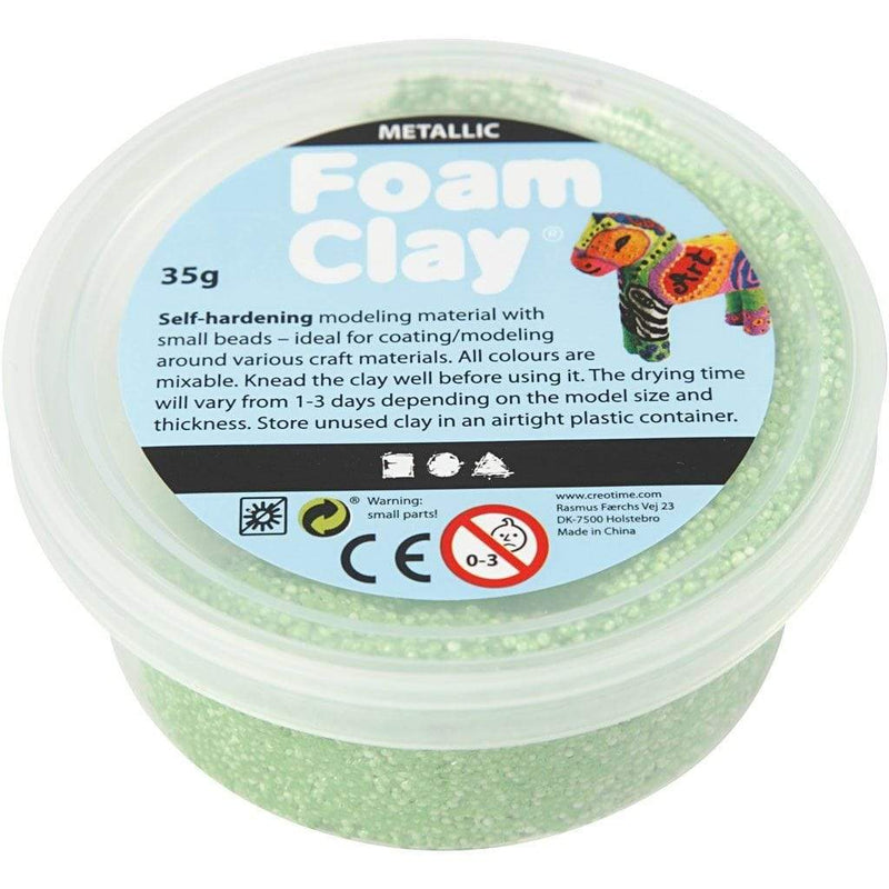 Foam Clay 35gr metalico 788790 verde FOAM CLAY CENTROARTESANO