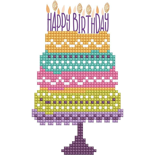 diamond dotz medidas Kit de tarjeta tarta de cumpleaños CREATIV CENTROARTESANO