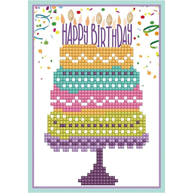diamond dotz medidas Kit de tarjeta tarta de cumpleaños CREATIV CENTROARTESANO