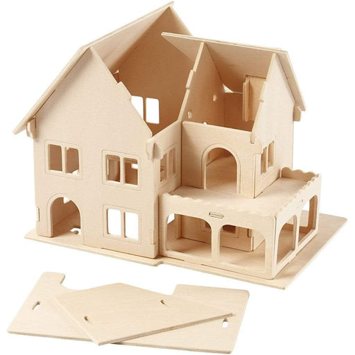 kit construccion 3D casa madera 57876 CREATIV CENTROARTESANO