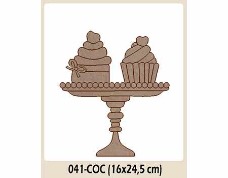 Dayka COC-041 silueta cupcakes 24, 5x16 DAYKA CENTROARTESANO