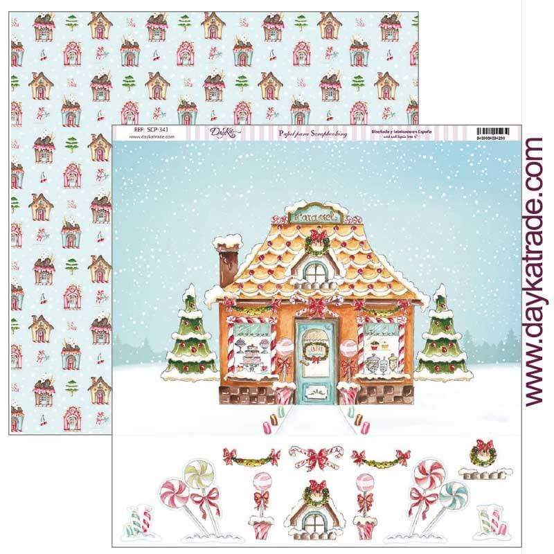 Dayka papel scrap SCP341 navidad 2019 DAYKA CENTROARTESANO