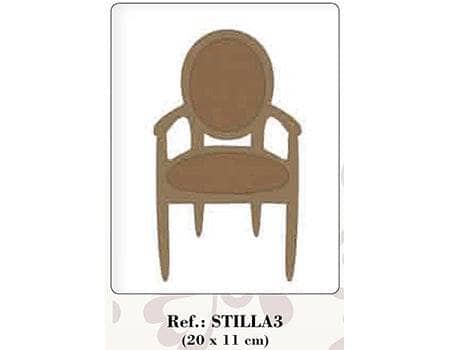 Dayka STILLA-3 silueta Silla 3 DAYKA CENTROARTESANO