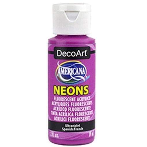 Americana Pintura acrilica Neon DHS7 Ultravioleta DECOART CENTROARTESANO