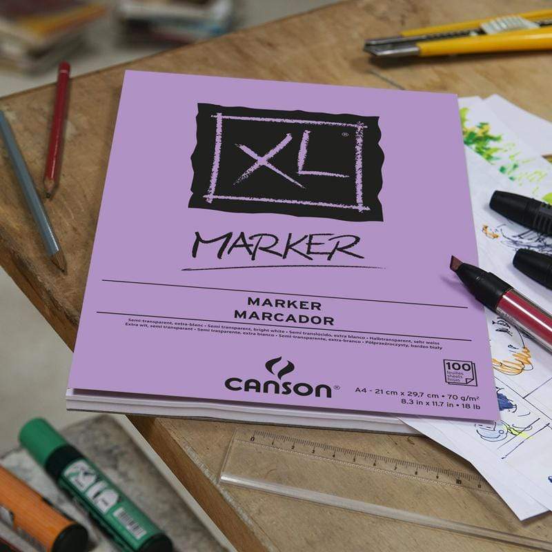 Canson block XL marker 70gr 100hj A4 CANSON CENTROARTESANO