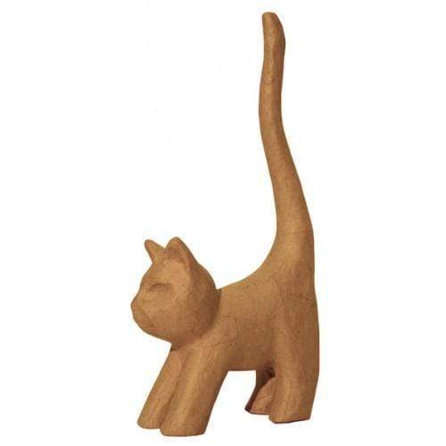 AP129O Papel mache gato ingenuo peque±o DECOPATCH CENTROARTESANO