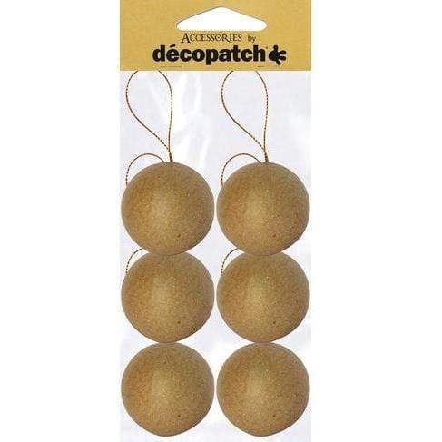 NO006O Decopatch pk 6 bolas de navidad cordon DECOPATCH CENTROARTESANO