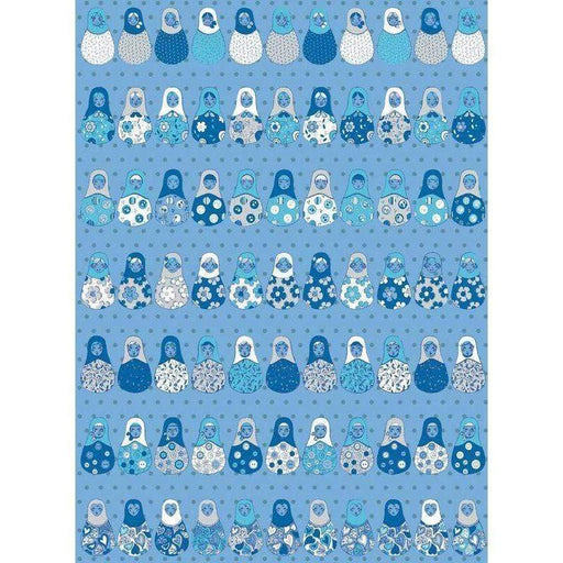Papel Decopatch FDA578O Matriuscas azules DECOPATCH CENTROARTESANO