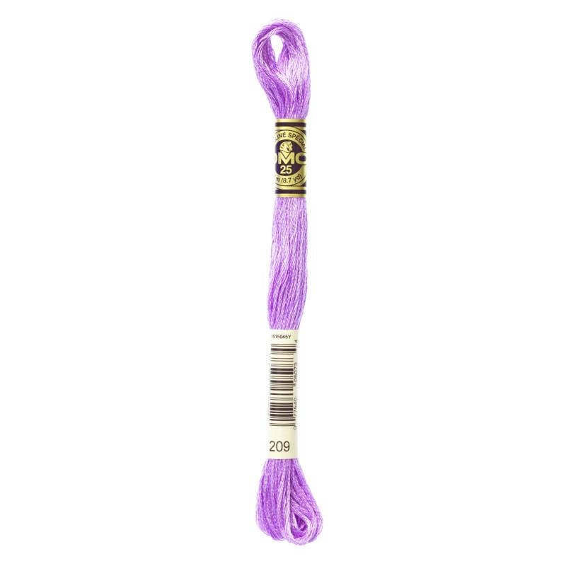 Hilo Bordar Mouliné Special DMC Tonos Lila a Violeta DMC 209 CENTROARTESANO