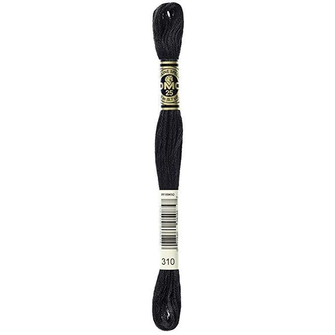 Hilo Bordar Mouliné Special DMC Tonos blanco a Negro DMC 310 CENTROARTESANO