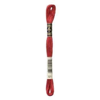 DMC Special Mouliné Embroidery Thread Red to Pink Tones