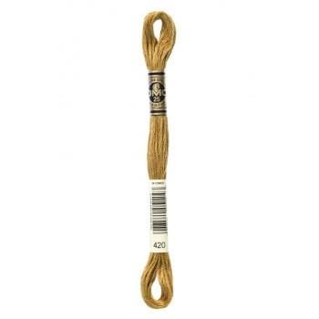 Mouliné Special DMC Embroidery Thread Green to Brown Tones