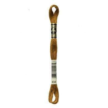 Hilo Bordar Mouliné Special DMC Tonos beige a tierra DMC 434 CENTROARTESANO