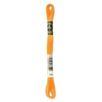Hilo Bordar Mouliné Special DMC Tonos Naranja DMC 741 CENTROARTESANO