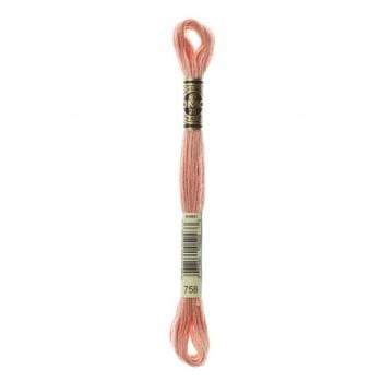 Hilo Bordar Mouliné Special DMC Tonos beige a tierra DMC 758 CENTROARTESANO