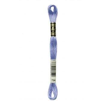 Hilo Bordar Mouliné Special DMC Tonos Azules a turquesas DMC 794 CENTROARTESANO