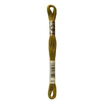 Mouliné Special DMC Embroidery Thread Green to Brown Tones