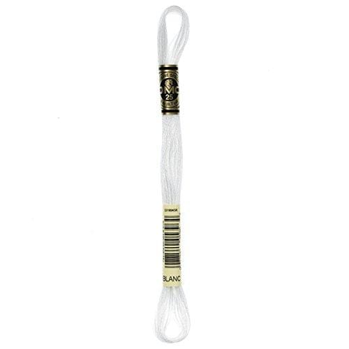 Hilo Bordar Mouliné Special DMC Tonos blanco a Negro DMC blanc CENTROARTESANO