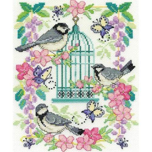 DMC Kit punto de cruz oriental Birdcage BK1563 DMC CENTROARTESANO