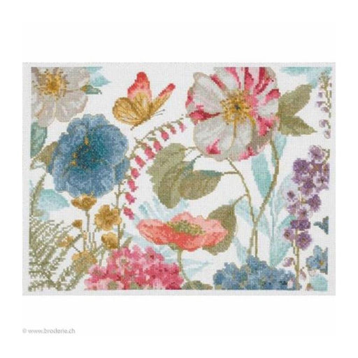 Kit punto de cruz DMC BL1167/71 Semillas  flores 29x20cm Moderado DMC CENTROARTESANO