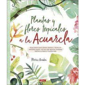 Drac Plantas y flores tropicales a la acuarela 219109 DRAC CENTROARTESANO