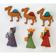 Set botones decorativos Navidad Reyes magos 6048 DRESS IT UP CENTROARTESANO