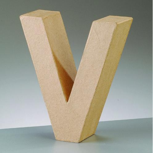 Letra 17.5x5.5cm V EFCO CENTROARTESANO