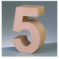 numero 5 10x3 cm 2631005 EFCO CENTROARTESANO