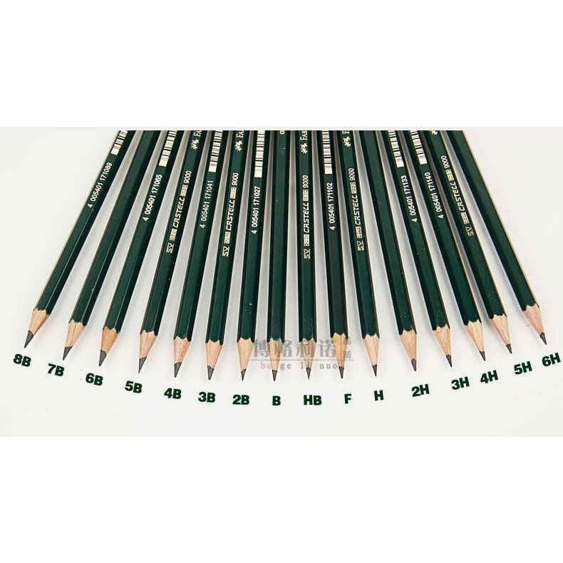 Faber Castell Lapiz dibujo grafito 9000 HB FABER CASTELL CENTROARTESANO