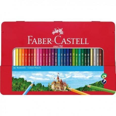 faber castell caja metal roja 36 lapices FABER CASTELL Oferta CENTROARTESANO