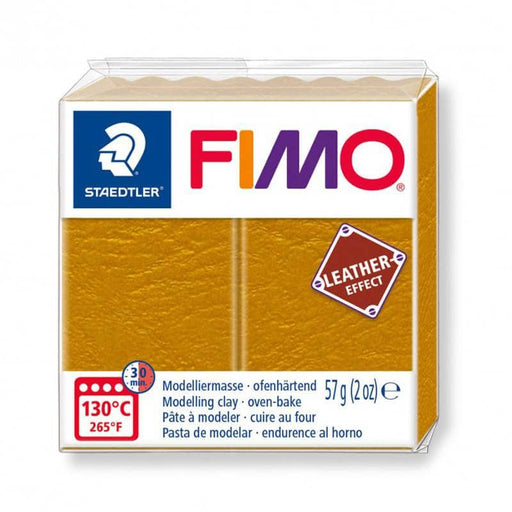 Fimo 56g effect Leather nº179 ocre FIMO Oferta CENTROARTESANO