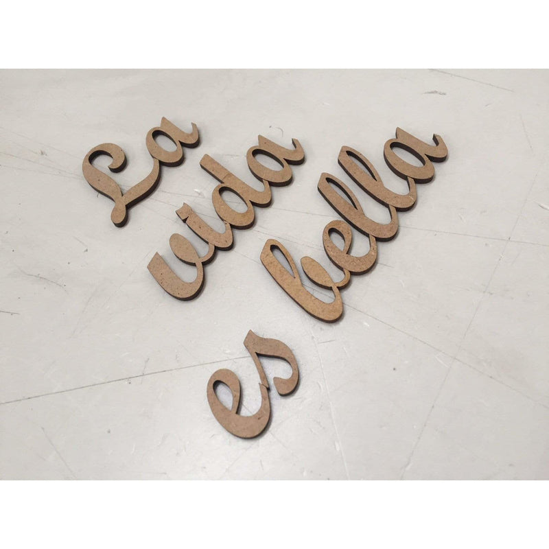 Fitaller letras DM adhesivas 4cm alto/Mayúscula cursiva FITALLER CENTROARTESANO