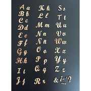 Fitaller letras DM adhesivas 4cm alto/Mayúscula cursiva FITALLER CENTROARTESANO