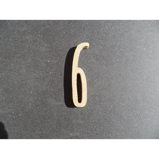 Fitaller numero manuscrita DM 10cm 6 FITALLER CENTROARTESANO