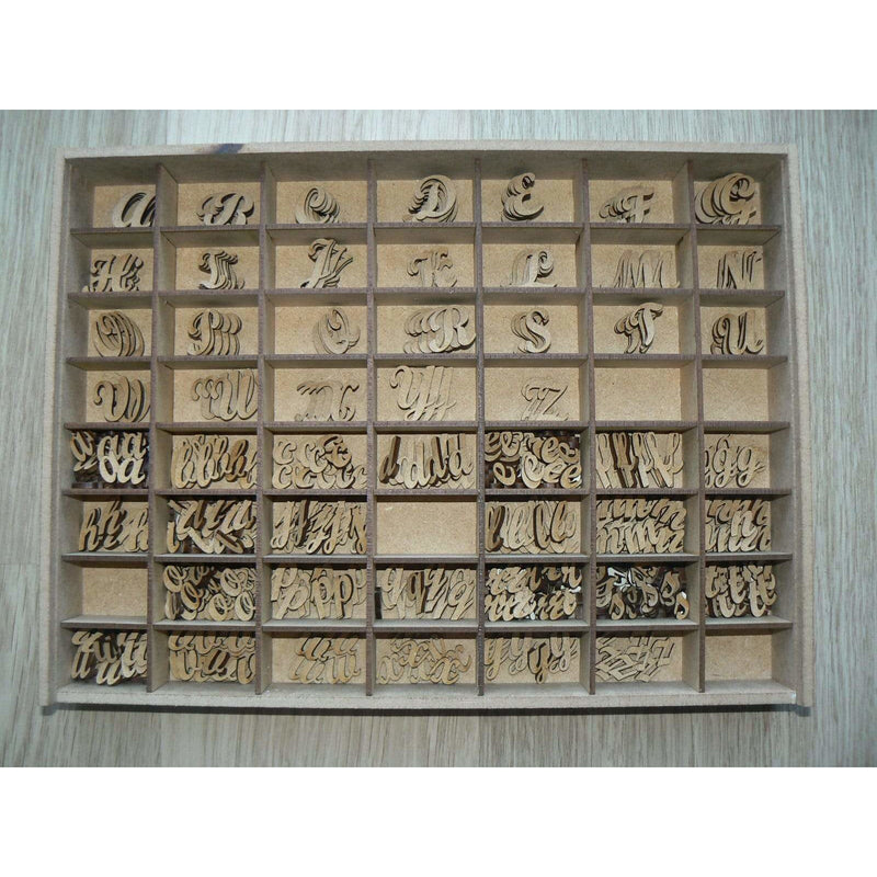 Lettres DM minuscules adhésives Fitaller 2cm