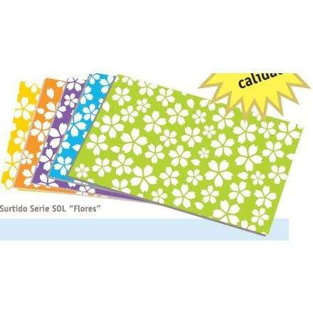 Goma eva 2mm 45x60cm flores verde claro GOMA EVA CENTROARTESANO