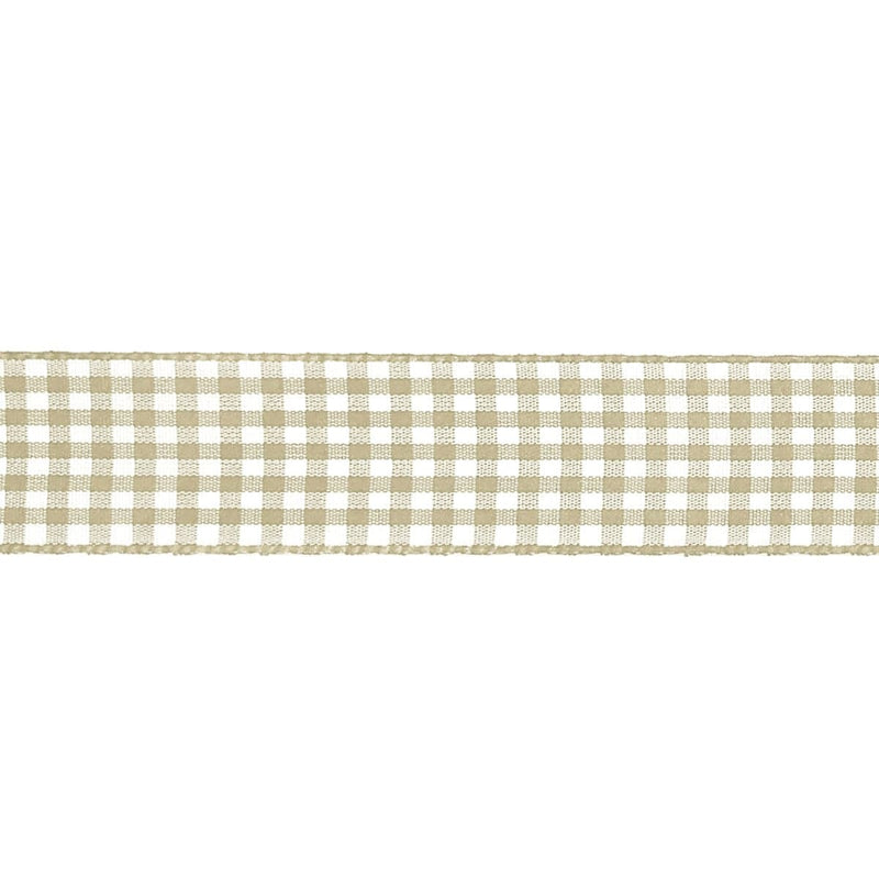 Cinta vichy poliester 10mm x 1m color crema JOSE ROSAS TABERNER CENTROARTESANO