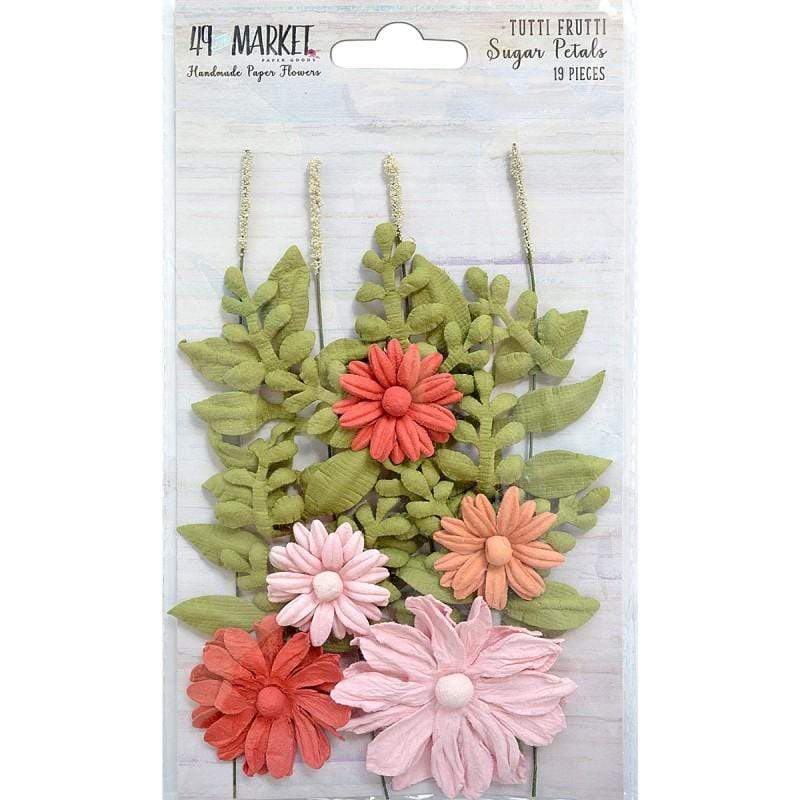 Flores de papel hechas a mano Sugar petals tutti fruti LITTLE BIRDIE CENTROARTESANO