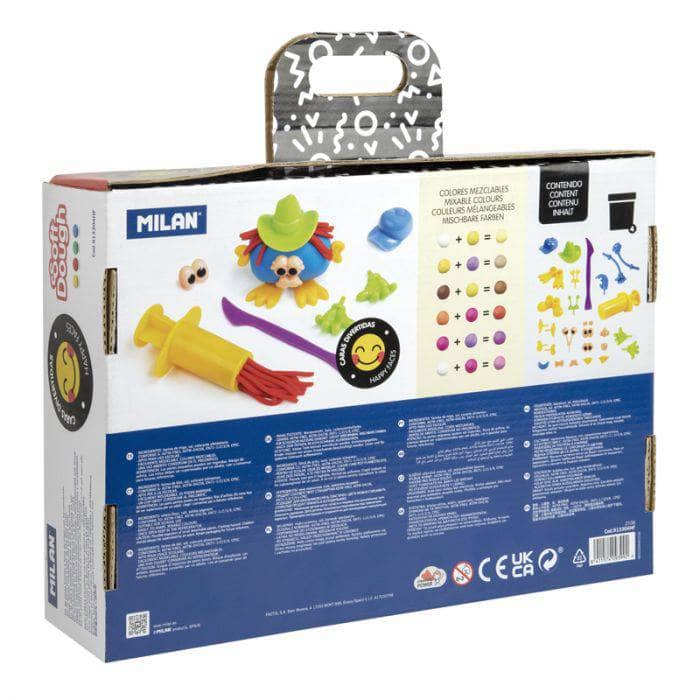 Kit de pasta blanda a base de trigo con herramientas Happy faces MILAN CENTROARTESANO