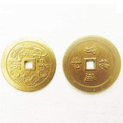 Cuenta moneda china N/A 2 unidades Moneda China oro viejo CENTROARTESANO