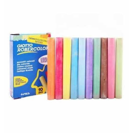Caja tizas colores 10ud N/A CENTROARTESANO