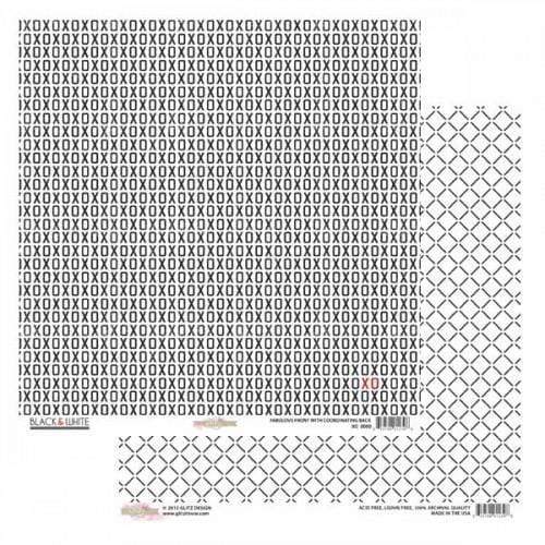 Glitz 30x30 Black & White XO N/A CENTROARTESANO