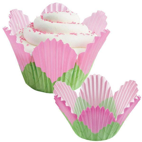 cupcake paper molds Pink petal