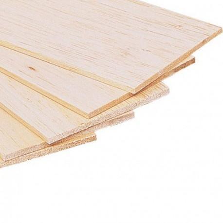 Plancha madera de Balsa 100x10cm 2.5mm N/A CENTROARTESANO