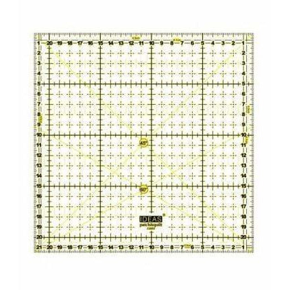 Regla IDEAS Patchwork cuadrada 21,5x21,5cm C3853 N/A CENTROARTESANO