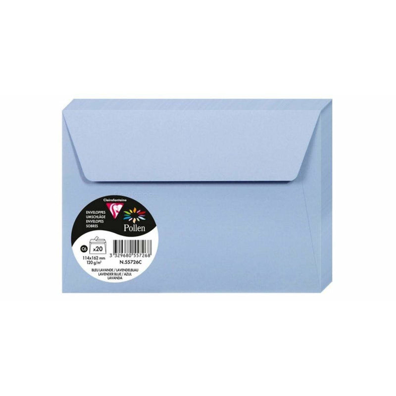 Sobre C6 114x162 120g 5ud azul lavanda N/A CENTROARTESANO