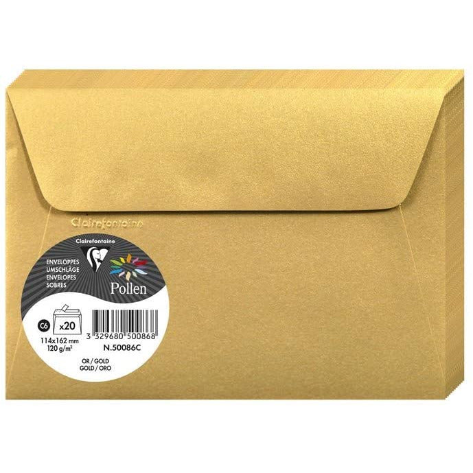 Sobre C6 114x162 120g 5ud oro N/A CENTROARTESANO